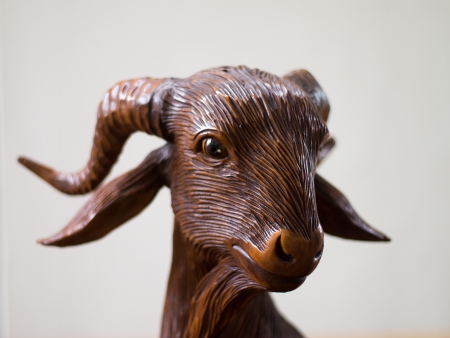 Goat sculptureの写真素材