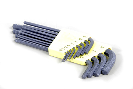 Allen key in white isolated background