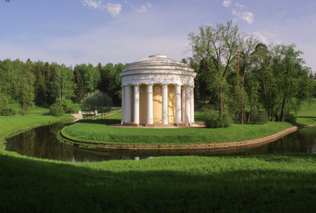 Temple of friendship in Pavlovsk on may 2014の写真素材