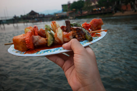 Bar-B-Q In a natural atmosphereの写真素材