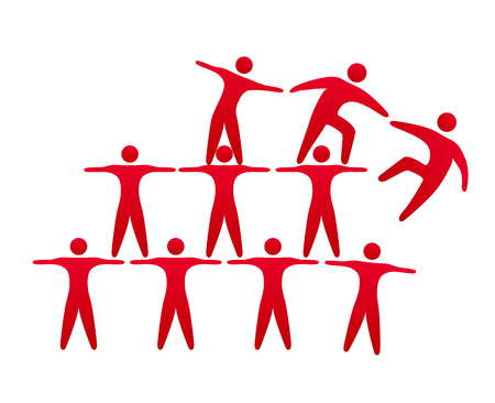 people together illustrationのイラスト素材