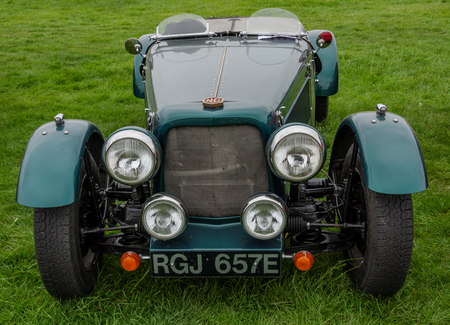 Anglesey, UK: Feb 20, 2018: NG TC sports car on display at the Anglesey Vintage Rallyのeditorial素材