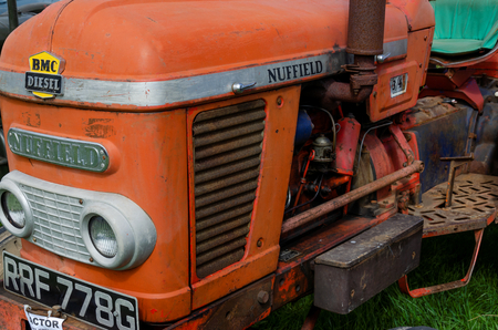 Llandudno, UK - May 6, 2019: The Llandudno Transport Festival 2019 saw a large turnout of vintage and retro agricultural tractors. Llantransfest is held alongside the annual Victorian Extravaganza.のeditorial素材