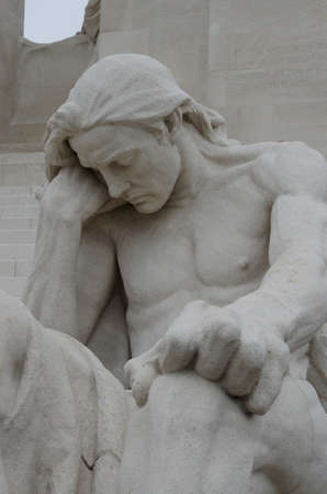 Vimy Ridge, Arras, France: Nov 19, 2012: The Canadian National Memorial of Vimy Ridge commemorates...