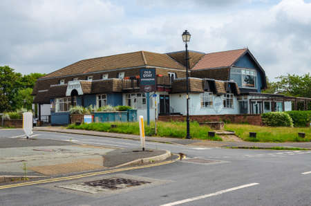 Parkgate, UK: Jun 17, 2020: The Old Quay is a pub and restaurant operated by Mitchells and Butlers...