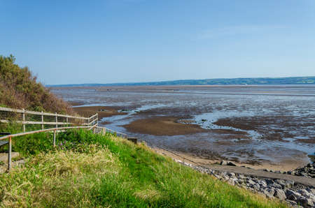 Caldy Beach is located on the Wirral side of the River Dee estuary, North West England