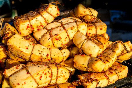 Pure Salo porn fat at a local market ready to be eatenの写真素材