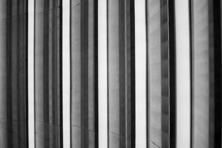 Rows of modern futuristic lighting forming an abstract ideaの写真素材