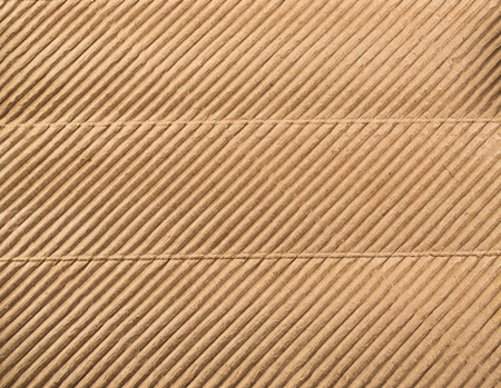 Corrugated style cardboard packaging texture in close-upの写真素材