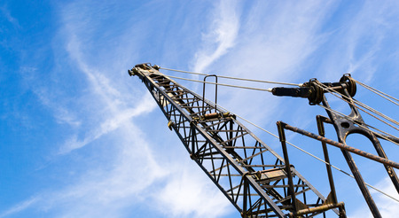 Crane Jib and Blue Skyの写真素材