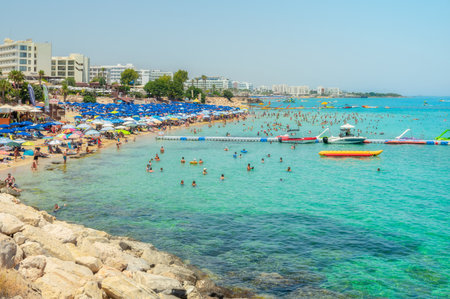 Fig tree bay in Protaras - Cyprusの写真素材