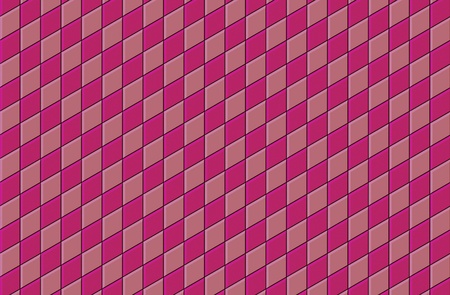 3d render pink tiled wall floor pavementの写真素材