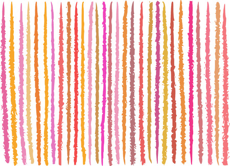 irregular orange pink lines pattern over whiteのイラスト素材