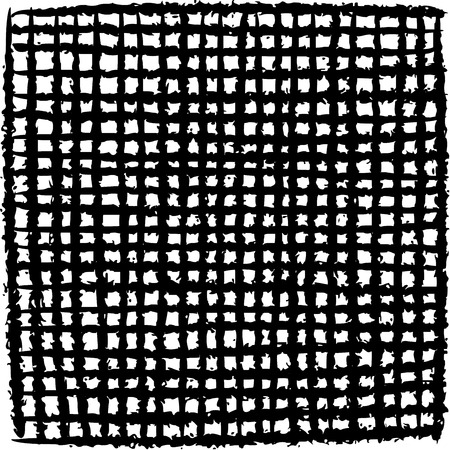 irregular black stripe grid pattern over whiteのイラスト素材