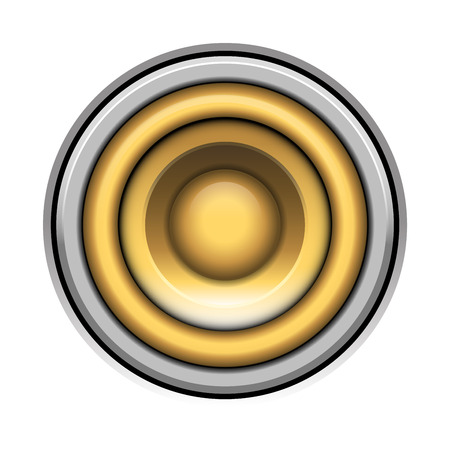 sound-system speaker vector  illustration icon over whiteのイラスト素材