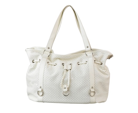Beautiful woman leather handbag isolated 
の写真素材