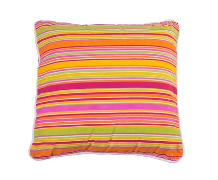 Colorful stripes pillow the living room accessory の写真素材
