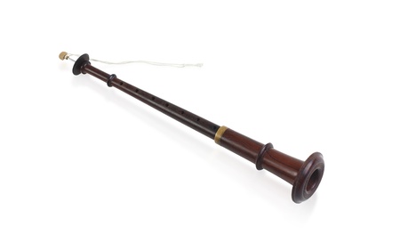 Thai ancient and antique style flute the windwood music instrument 