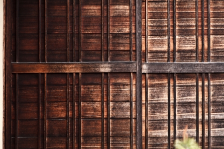 Beautiful texture of the japanese old fashioned style house wall の写真素材