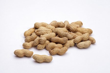 Peanuts isolated on white background