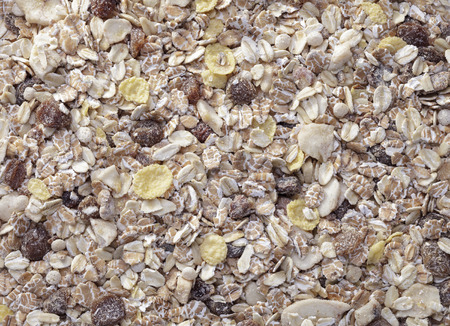 Organic cereals food arranges as background の写真素材