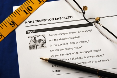 Checklist from the Real Estate Inspection Reportのeditorial素材