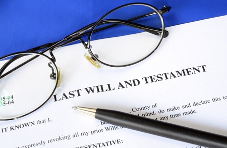 Last Will and Testament concept of estate planningの写真素材