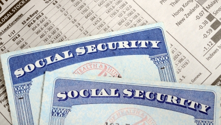 Social Security and retirement income concept of financial planning and its futureの写真素材