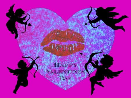 Valentine Day card design with text