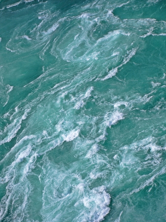 Background design with water rapids.