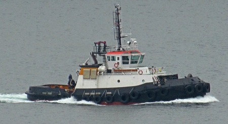 The Atlantic Oak tugboat in Halifax harbor