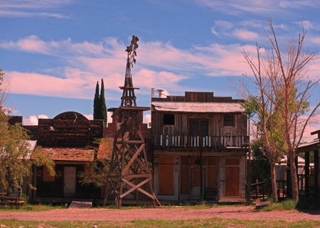 Old ghost town site in Tombstone Arizona.のeditorial素材