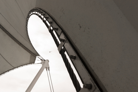 Curved Architecture Structure Outsideの写真素材