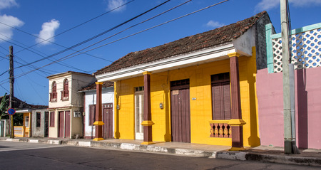 Street in Baracoa Cubaのeditorial素材