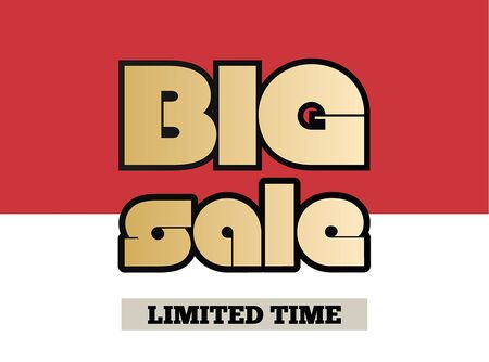 Sale banner template. Colorful vector illustration with advertising text.のイラスト素材