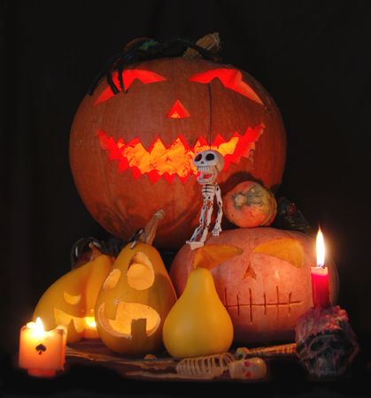 Halloween compositionの写真素材