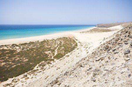 Beach on Fuerteventura, Canary Islands, Spainの写真素材