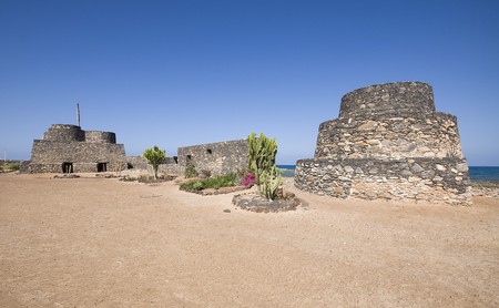 Old ruins on Fuerteventura, Canary Islands, Spain.の写真素材