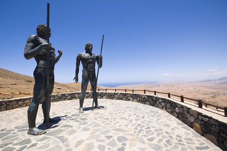 Statue in Fuertaventura, Canary Islandsの写真素材