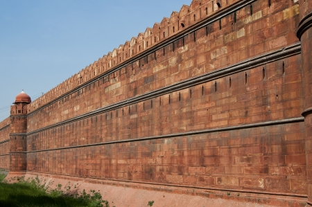 Famous Red Fort - Lal Qil'ah, in Delhi, Indiaの写真素材