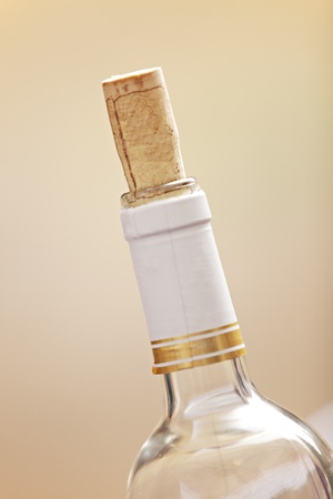 Closeup of a Wine Bottle Corkの写真素材