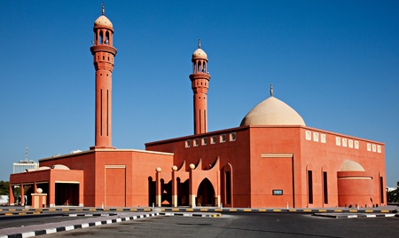 Modern Building of a Mosque in Kuwaitの写真素材
