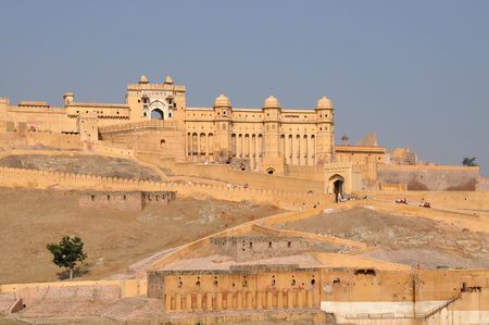 Jaipur, India - November 4, 2009 - Photo of famous Jaipur palace.のeditorial素材