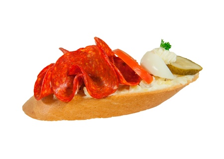 Sandwich isolated on a white background.の写真素材