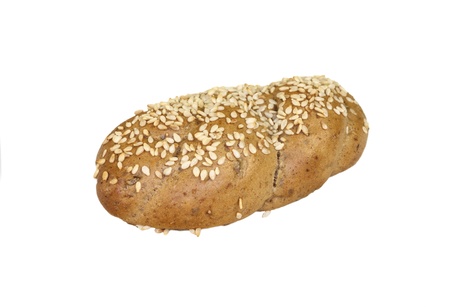Cereal bun isolated on a white background の写真素材