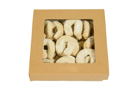 Detail of traditional Christmas pastry, horizontal shot の写真素材