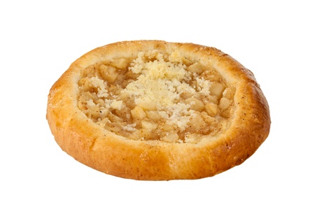 Traditional Czech pie on a white background の写真素材