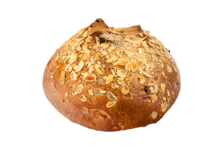 Sweet bread isolated on a white background.の写真素材