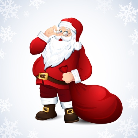  illustration with Santa Clausのイラスト素材
