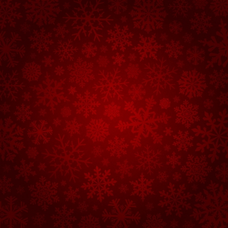 Beautiful red background with snowflakesのイラスト素材